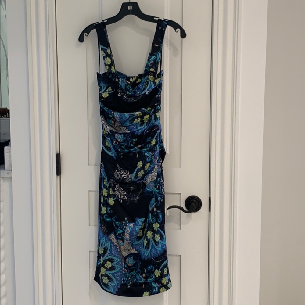 ETRO Silk Stretch dress with removable straps